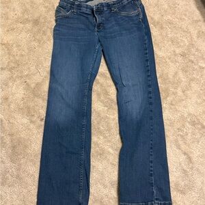 Wrangler Women's Straight Leg Blue Jeans bundle of 2 pairs